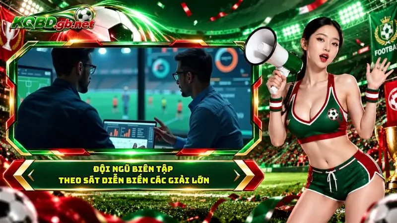 Đội ngũ biên tập theo sát diễn biến các giải lớn